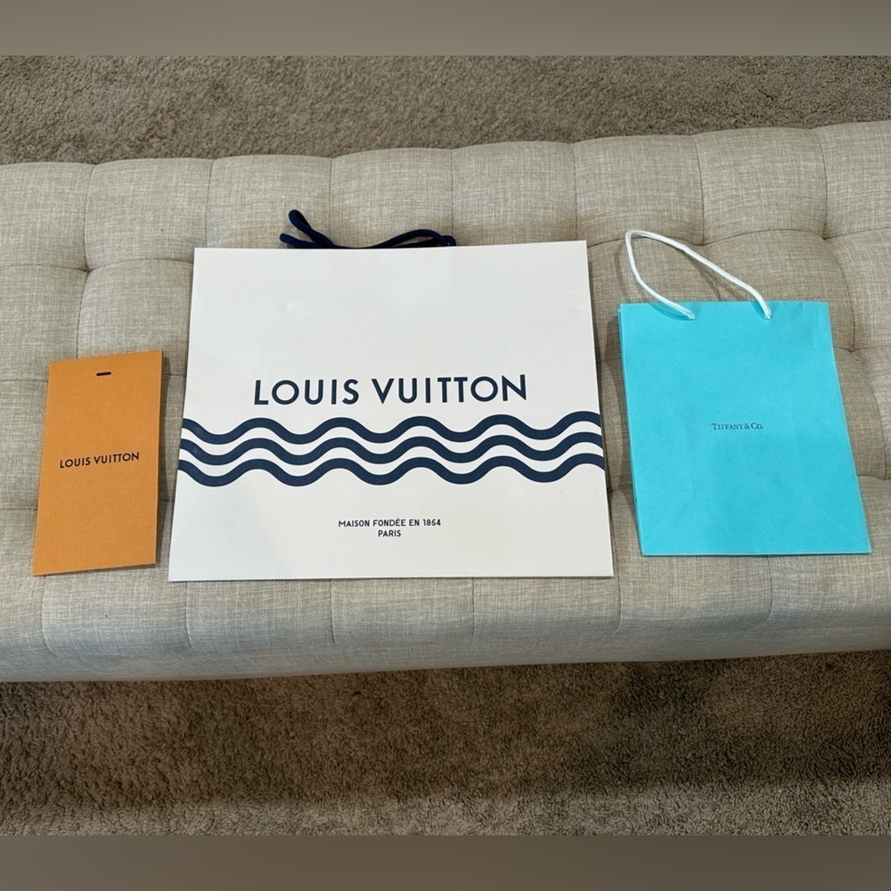 Luxury Shopping Bag Set - Tiffany & Louis Vuitton (Set of 3) EUC - Picture 2 of 9